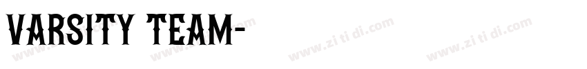 varsity team字体转换
